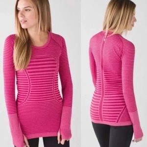 Lululemon Swiftly Tech Long Sleeve Crew “Heathered Berry Rumble”